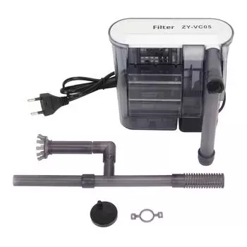 Аквариумный фильтр с подвеской Водопад Циркуляция Насыщение кислородом Тихий Энергосберегающий Удаление моторного масла