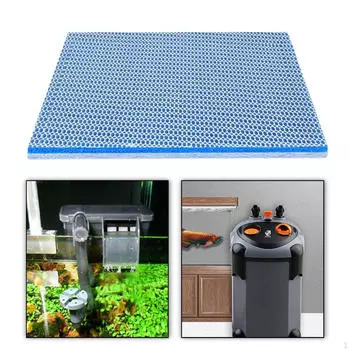 Аквариумный фильтрующий материал, аксессуары для пруда, сетка высокой плотности, прочный моющийся экологический материал