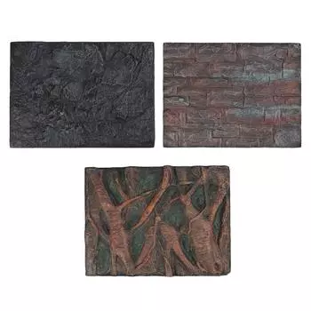 Аквариумный фон Многоцелевой 3D-эффект Яркий изысканный рыбный фон Стена для Водолея 60x45x2cm / 23.6x17.7x0.8in