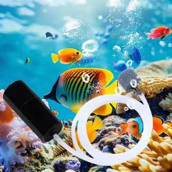 Аквариумный кислородный воздушный насос для аквариума USB бесшумный воздушный компрессор аэратор портативный USB мини кислородный насос аксессуары для аквариума чёрный
