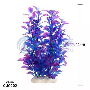 Аквариумный ландшафтный дизайн Имитация водных растений CU02 вино красного