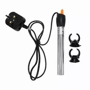 Аквариумный нагреватель из нержавеющей стали, регулируемый, автоматический, термостатический нагревательный стержень для соленой воды