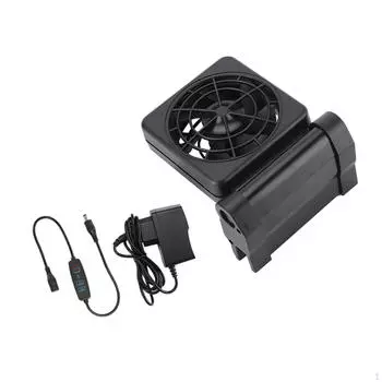 Аквариумный охладитель воды с регулируемым углом наклона вентилятор для аквариума аксолотль коралл (черный) 1 head