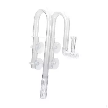 Аквариумный шланг, резервуар для воды, входной и выходной поток с присоской, регулировка по 16mm Clear