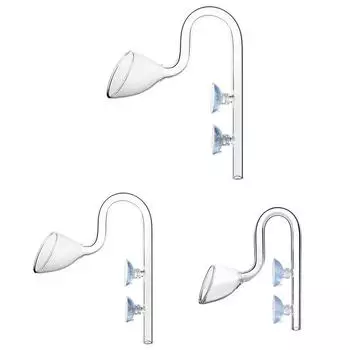 Аквариумный слив для воды, отток воды, фильтр Lily Pipe, аксессуары 10 мм, 13 мм, 17 мм, прозрачное стекло с присосками