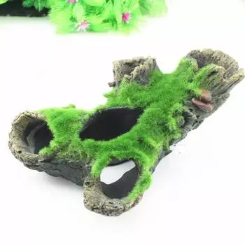 Аквариумный ствол дерева смоляное украшение аквариумные украшения естественный вид статуи для укрытия креветок и рыб пейзаж