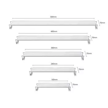 Аквариумный светодиодный светильник, супертонкий, для аквариума, для выращивания водных растений, водонепроницаемый, яркий, с клипсой, синий светодиод 18-72 см для растений 220 В