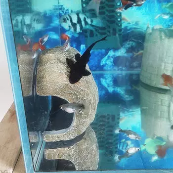 Аквариумный укрытие в виде скалы, искусственная пещера для дома, украшение для аквариума для гостиной