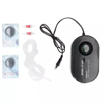 Аквариумный воздушный насос 3,8 Вт, регулируемый, простой в эксплуатации, бесшумный, из АБС-резины, кислородный насос для аквариума