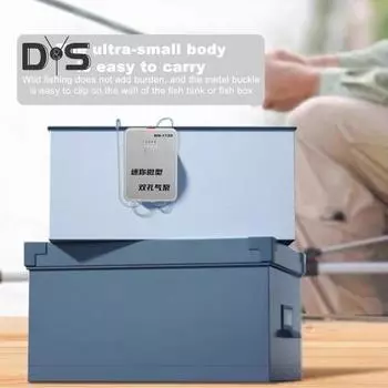 Аквариумный воздушный насос, перезаряжаемый, двойной выход, насос для аквариума с кислородом, барботер, мини-аэратор для гидропонного аквариума для рыбалки на открытом воздухе белый