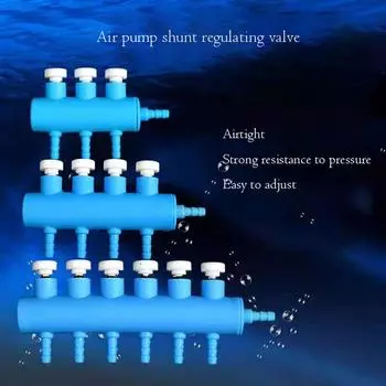 Аквариумный воздушный насос, шланговый разветвитель, воздушный распределитель, регулируемый трахеальный шунт, одноотверстие, кислородный бустерный насос, адаптер, аксессуары 6 heads