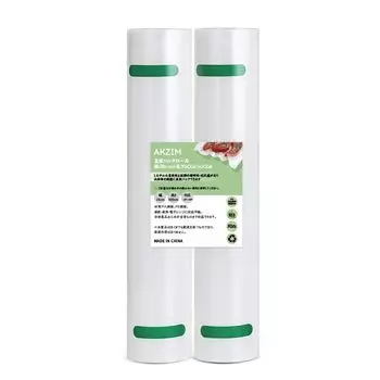 AKZIM вакуумная упаковка рулон 28 x 500 см x 2 пищевой запайщик специальный рулон сменный рулонный материал тисненый вакуумный виниловый вакуумный упаковочный пакет пищевой