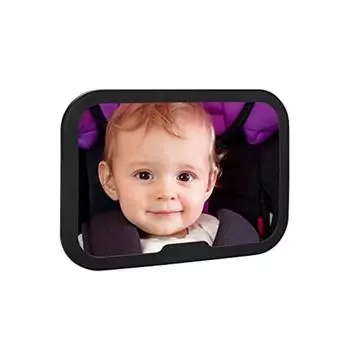 Al1104 Зеркало заднего вида безопасности черное 25x18x9cm