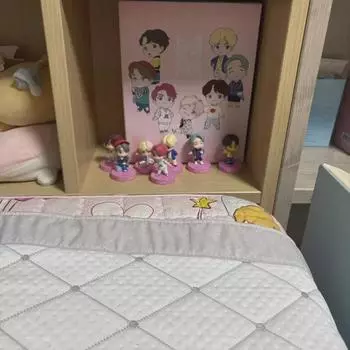 Альбом BTS и фигурки Веры