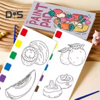 Альбом для акварели, мини-доска для рисования, портативный, удобный для путешествий, блокнот для акварели, портативные принадлежности для рисования B