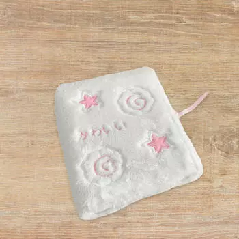 Альбом для фотокарточек из плюшевой ткани с 6 кольцами, 3-дюймовые конверты для фотоальбома в многоразовой папке с отрывными листами with 20 Inner Page