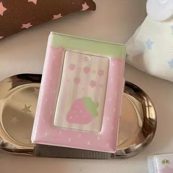 Альбом для фотокарточек, мини-фотоальбом Kpop, 3-дюймовый альбом для фотокарточек Kpop, мини-держатель для фотокарточек для коллекционирования A2