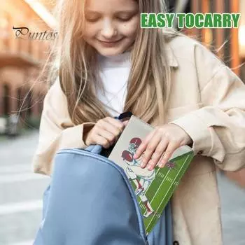 Альбом для футбольных карточек, 50 страниц, 400 карманов, папка для карточек со съемными рукавами, водонепроницаемая папка для хранения игровых карт с застежкой-молнией 5