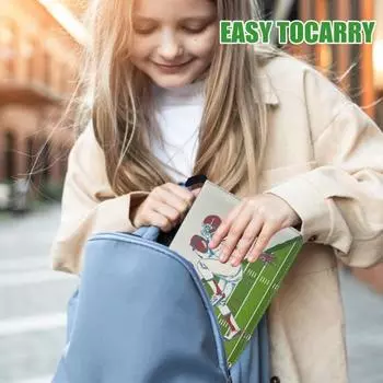 Альбом для футбольных карточек Yousheng, 50 страниц, 400 карманов, папка для карточек со съемными рукавами, водонепроницаемая папка для хранения игровых карт с застежкой-молнией 3