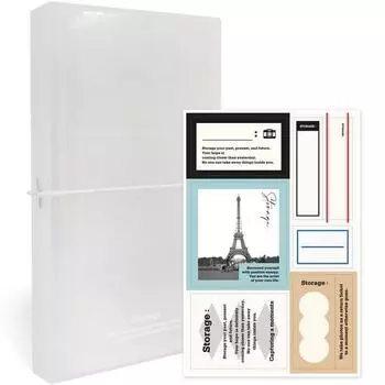 Альбом для хранения фотографий Indigo, коллекция книг, 168 карманов + набор наклеек