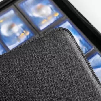 Альбом для хранения карточных игр с застежкой-молнией и разделителями для коллекционных карточек 4 grid