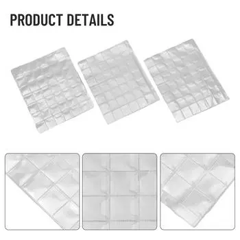 Альбом для хранения монет 42 кармана Прозрачный пластиковый карман для монет Защитные листы Шаг листов 7 см Защитная доска для альбома для коллекции