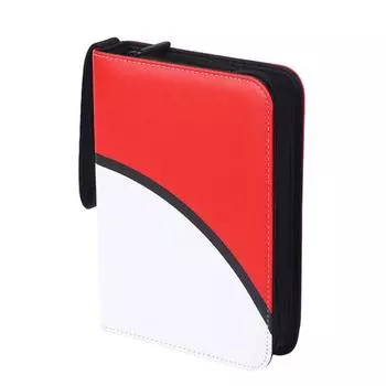 Альбом для карточек с 50 съемными страницами, большой вместимости, на молнии, легкий, портативный