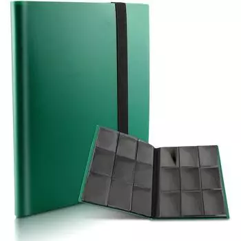 Альбом для коллекционных карточек, держатель для карточек на 360 градусов, 9 карманов, альбом для коллекционных карточек, большая емкость