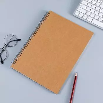 Альбом для рисования на крафт-бумаге A4 для школьников, нарисованные вручную граффити, 30 страниц, вертикальные регулируемые тетради, канцелярские принадлежности