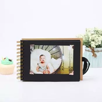 Альбом для вырезок формата А5, фотоальбом с бантом на ленте, сделай сам, в твердом переплете, на шнуровке, для свадебных путешествий, для маленьких, для всей семьи, для детей, коллекция фотографий на годовщину красный