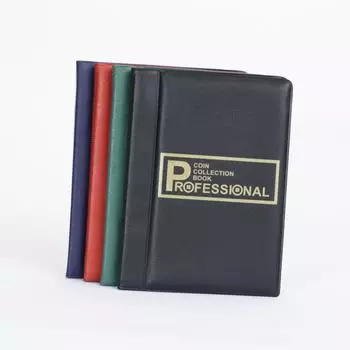 Альбом с 120 карманами для коллекции монет, книга для украшения дома, фотоальбом, держатели для альбома для монет, коллекция книг, скрапбук красный
