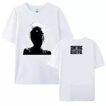 Альбом Something Beautiful 2025 НОВЫЕ футболки Футболка Miley Cyrus Конец Света Унисекс Уличная одежда Хлопок Короткий рукав Женская футболка XS белый