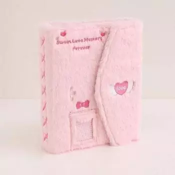 Альбом Songheung для покера с 6 отверстиями, А5, 40 листов, 4 отделения, двухсторонний внутренний бумажный альбом для покера, ежедневник, розовый, 1 шт.