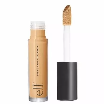 эльф. 16HR Camo Concealer Полное покрытие Высокопигментированный матовый финиш Светлая слоновая кость 0,203 жидких унций (6мл), Средний персик, 6 мл
