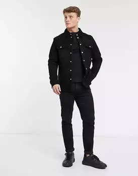 AL KHALID Real Soft Black Motorcycle Новая мужская черная замшевая кожаная рубашка XS чёрный