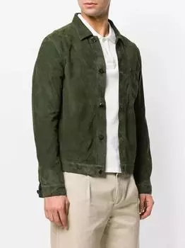 AL KHALID Стильная рубашка Повседневная мужская рубашка ручной работы ЗЕЛЕНАЯ мягкая замшевая кожаная рубашка из натуральной овчины XS зелёный