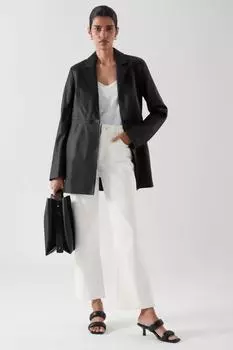 AL KHALID женский пиджак на одной пуговице 100% мягкая овчина стиль пальто по индивидуальному заказу пиджак XS чёрный