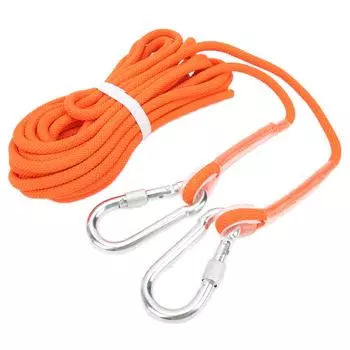 Альпинистская веревка статическая диаметром 8 мм оранжевая страховочная веревка для силовых тренировок скалолазание в горах