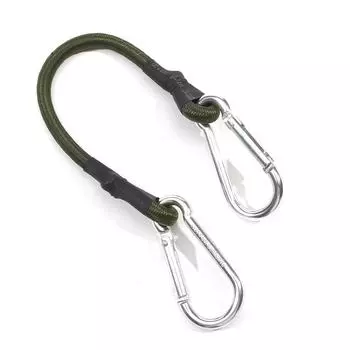 Альпинистский крюк с эластичной веревкой, пряжка для кемпинговой эластичной веревки, фиксирующая карабин для шнура-банджи 30cm