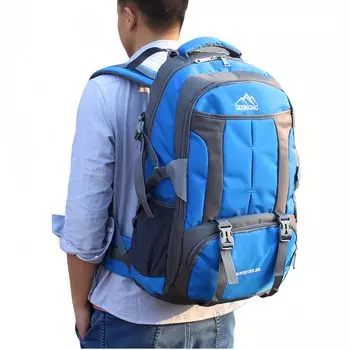 Альпинистский туристический рюкзак большой вместимости, дышащий, плечевой ремень, изготовлен из ткани Оксфорд, мужской и велосипедный рюкзак, легкий, 60 л,
