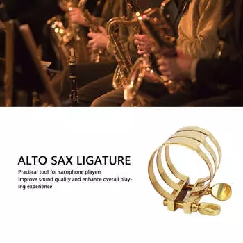 Альт-саксофон лигатура мундштук крепеж зажим для саксофона детали музыкальных инструментов аксессуары