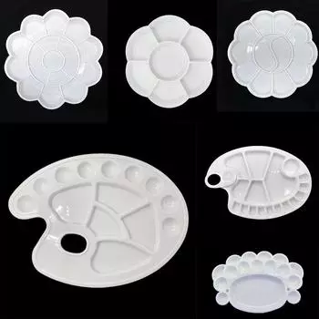 Альтернативные краски. Поставка принадлежностей для рисования. Круглая палитра. Лоток для акварельных красок. Пластиковая палитра.