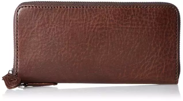 Alabama Round Zipper Long Wallet Single NAMW2AT1 Chocolate [Nomadoy]