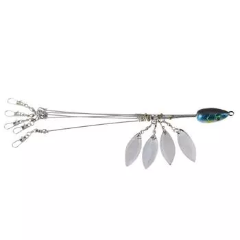 Alabama Umbrella Fishing Rig Приманки для рыбалки с джиг-головкой (Темно-синий)