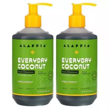 Alaffia Everyday Coconut Face Cleanser Cleanser Pure Coconut 354ml, 2 units