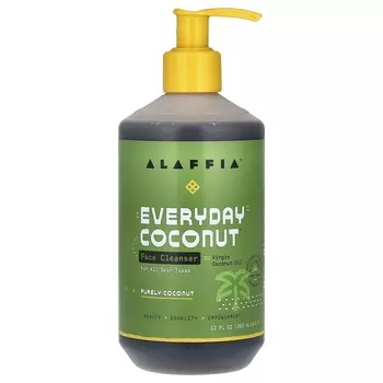 Alaffia, Everyday Coconut, очищающее средство для лица, 12 жидких унций (355 мл)