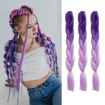 ALAN EATON 24 дюйма синтетические радужные цвета Jumbo косы для наращивания волос высокотемпературные волокна для наращивания волос своими руками крючком косички