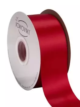 Алая атласная лента шириной 50 мм, двухсторонний качественный атлас для подарочных повязок на голову 45 [JOKOVIKI] - Упаковка, Свадьба, Приглашения, Ремесла, Одежда, - алый