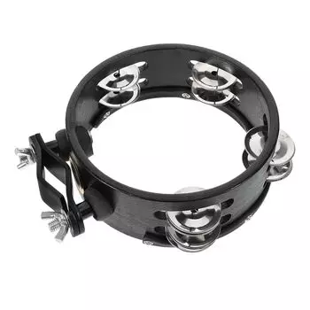 Alasum 6-inch Hi-Hat Tambourine for Drum Sets, Tambourine Instruments, Handbells, Easy to Attach Drum Accessories, Perfect for Dance