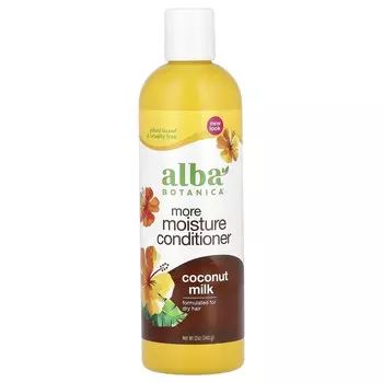 Alba Botanica, Кондиционер Mega Moisture, для сухих волос, кокосовое молоко, 12 унций (340 г)